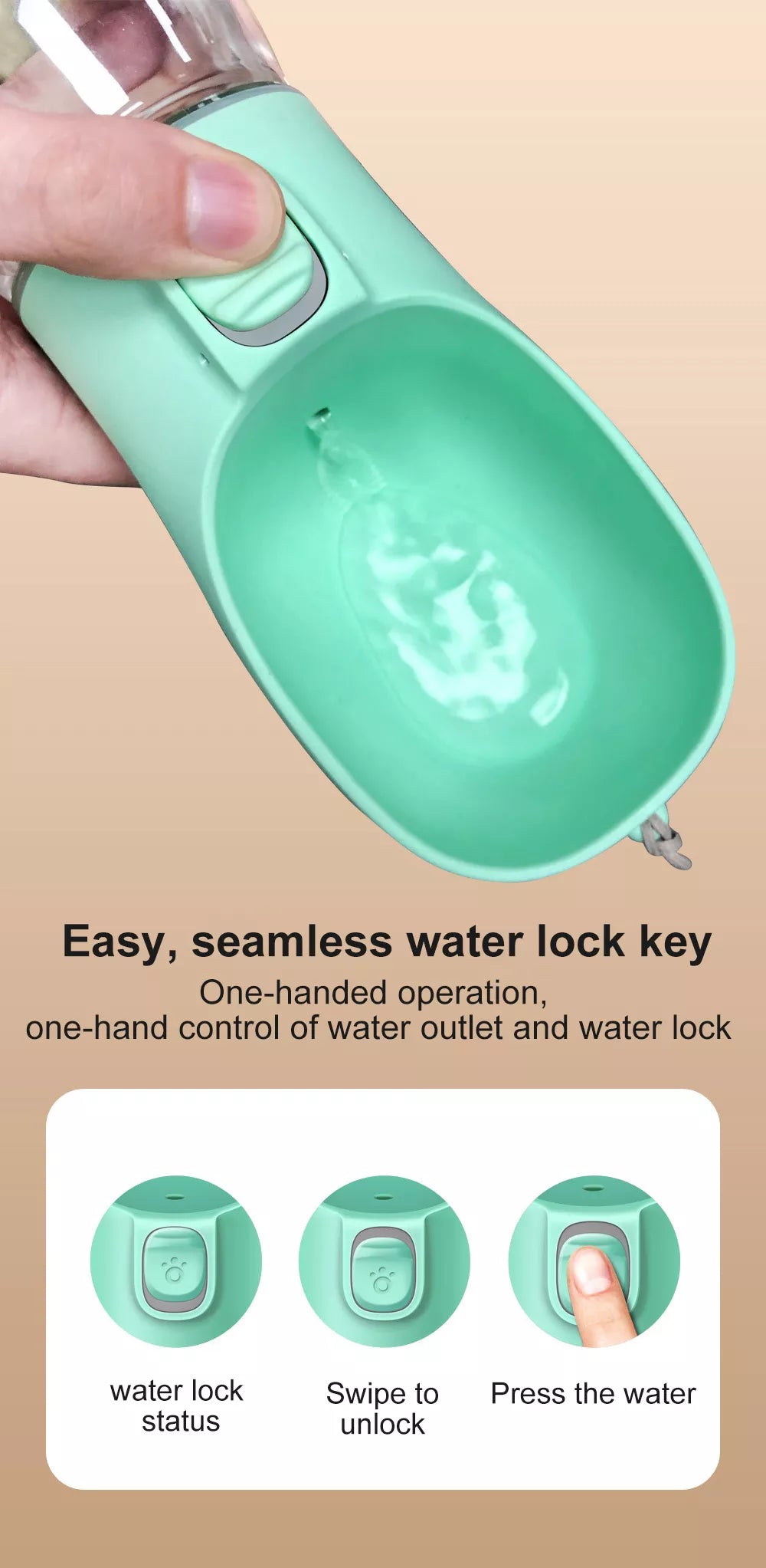 Outdoor drinking bottle
